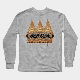 Leather Wayang From Indonesia Long Sleeve T-Shirt